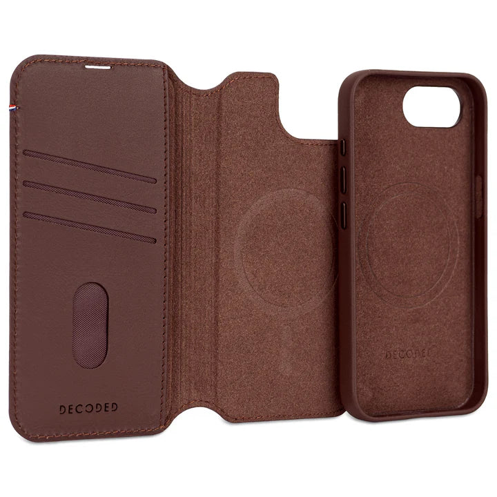 Decoded Leather Detachable Wallet Case iPhone 17e/16e