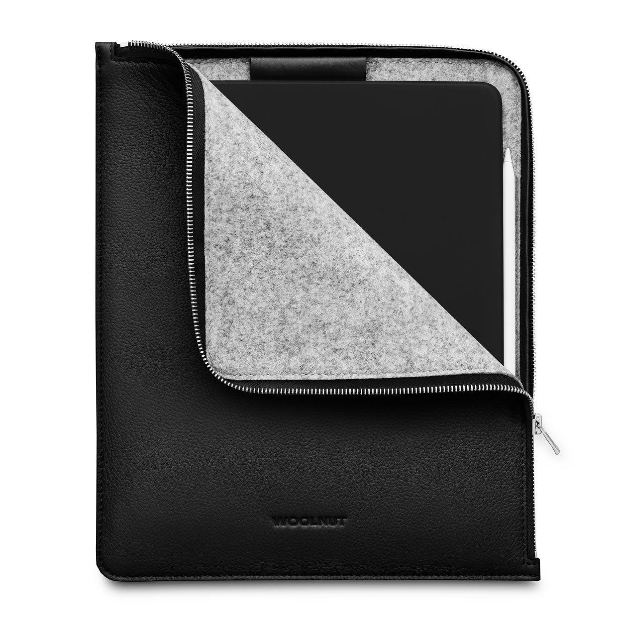 Woolnut Leather Folio iPad Pro 13 Schwarz