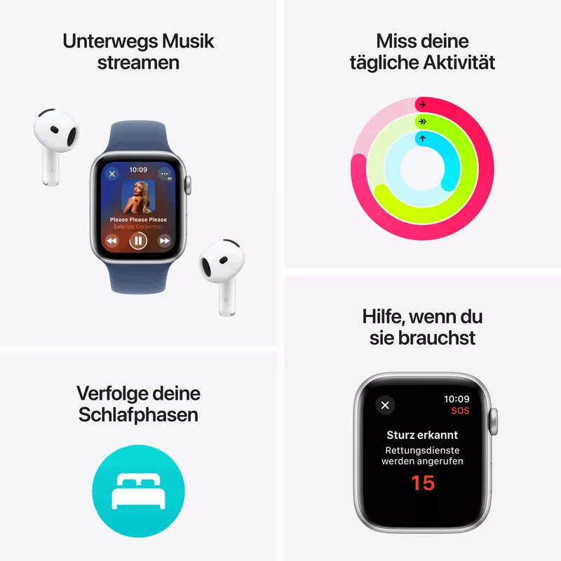 Apple Watch SE 2 44mm Midnight Aluminium GPS+Cellular Sport Loop