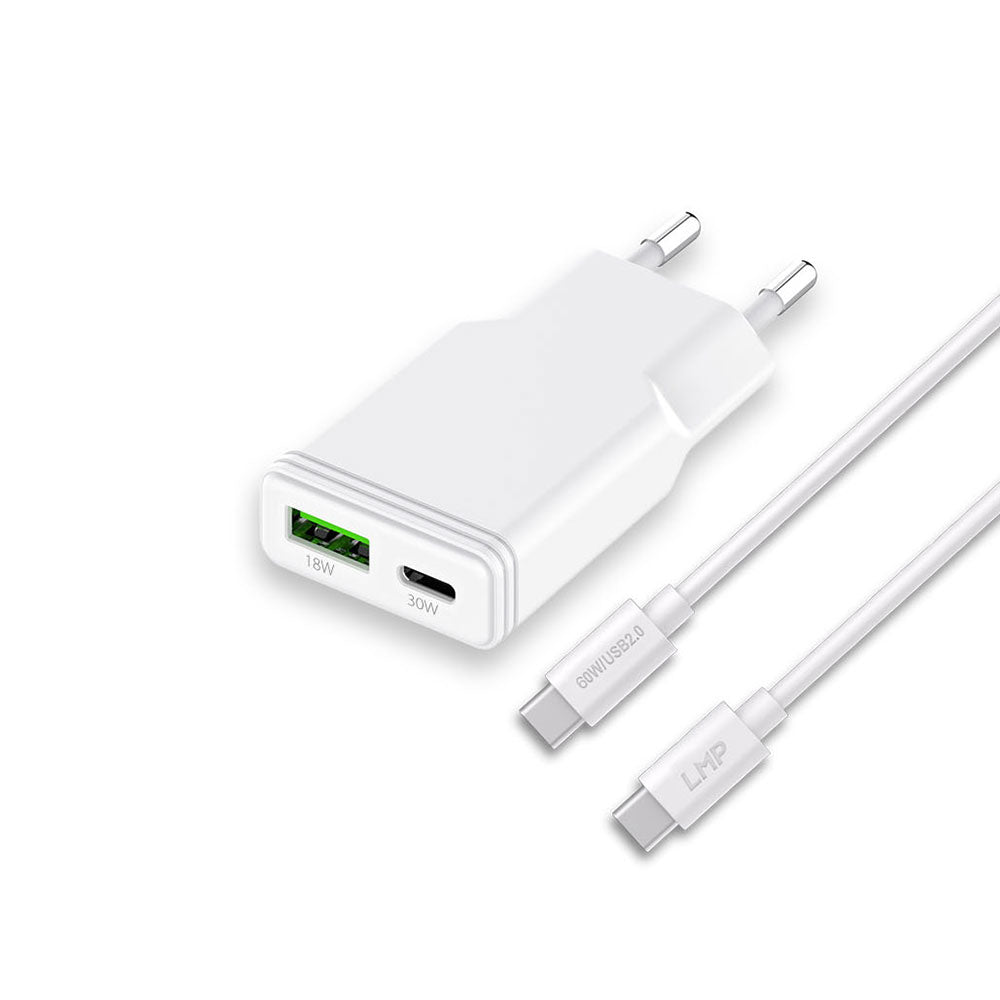 LMP 30W USB-A & USB-C Dual Power Adapter & Kabel