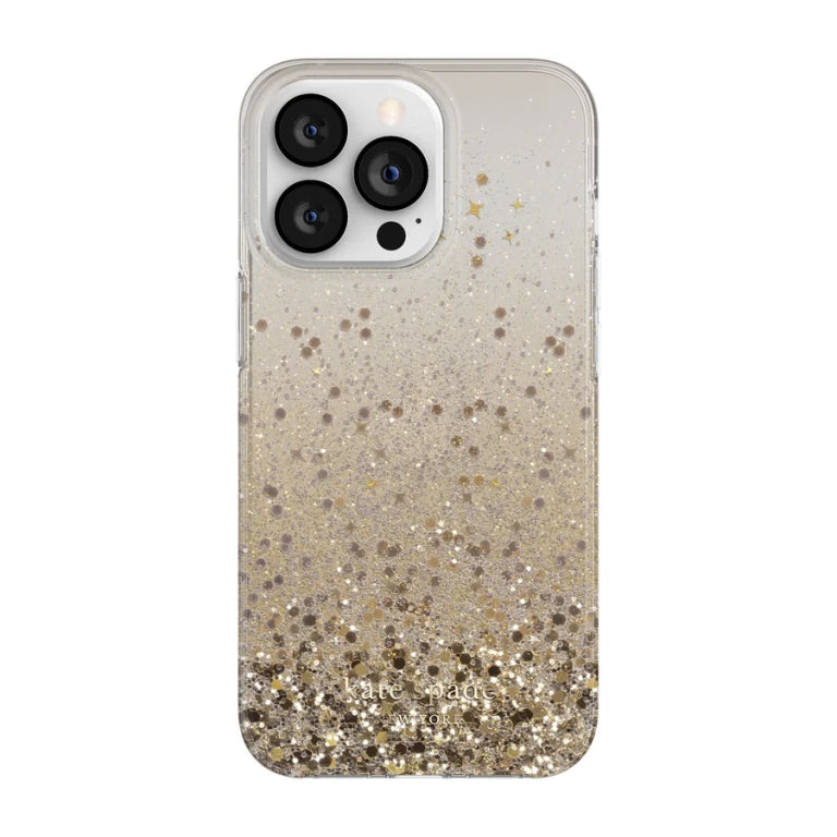Kate Spade Protective Case Chunky Glitter Champagne iPhone 13
