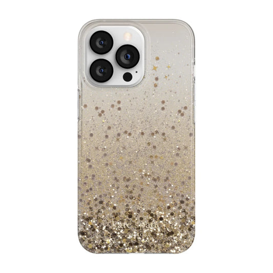 Kate Spade Protective Case Chunky Glitter Champagne iPhone 13