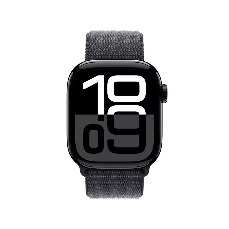 Apple Watch Series 10 42mm Jet Black Aluminium GPS Sport Loop