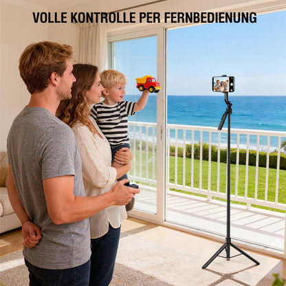 4smarts 360° AI-Stativ mit Gesichtsverfolgung inkl. Fernbedienung, schwarz