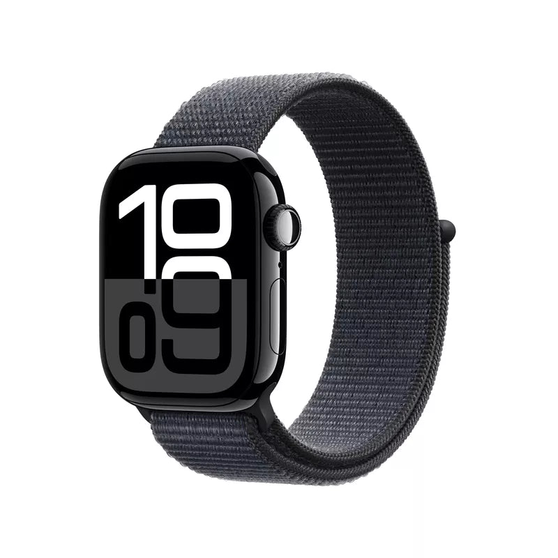 Apple Watch Series 10 42mm Jet Black Aluminium GPS Sport Loop