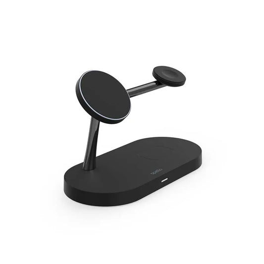 Spello 3in1 Magnetic Wireless Charging Stand - Schwarz