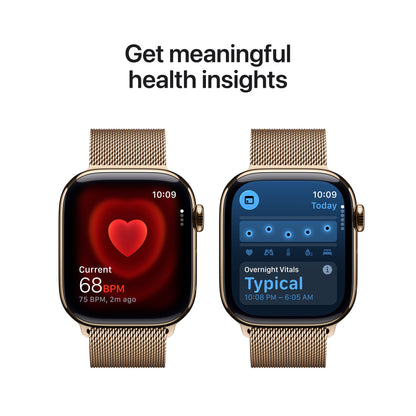Apple Watch Series 11 Titan 42mm GPS + Cellular Milanaise Armband