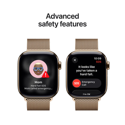 Apple Watch Series 11 Titan 42mm GPS + Cellular Milanaise Armband