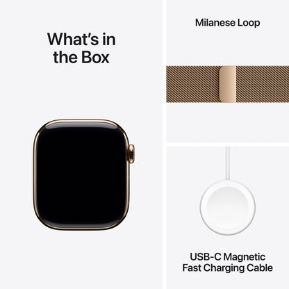 Apple Watch Series 11 Titan 42mm GPS + Cellular Milanaise Armband