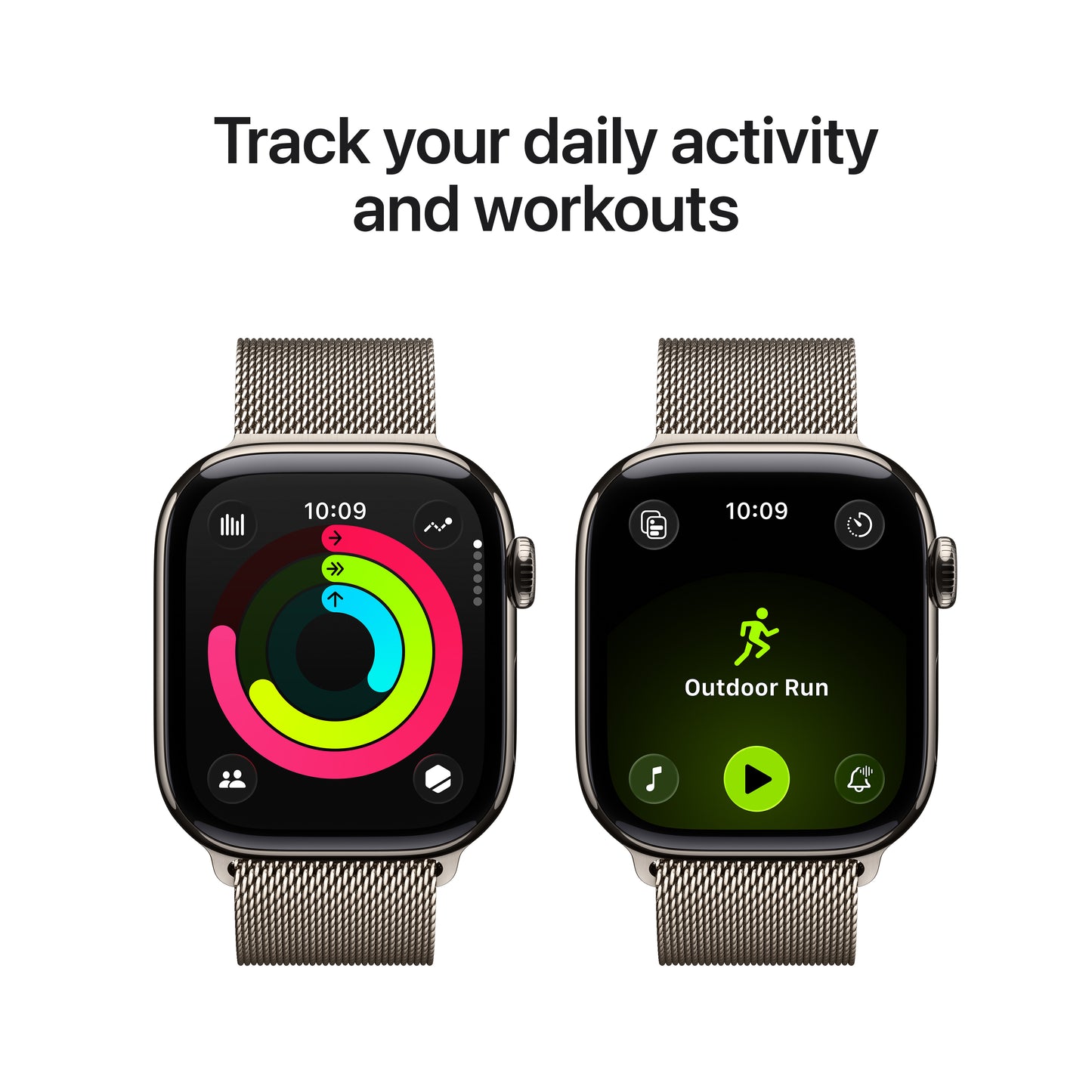 Apple Watch Series 11 Titan 42mm GPS + Cellular Milanaise Armband