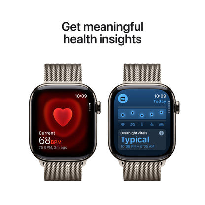 Apple Watch Series 11 Titan 42mm GPS + Cellular Milanaise Armband