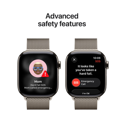 Apple Watch Series 11 Titan 42mm GPS + Cellular Milanaise Armband