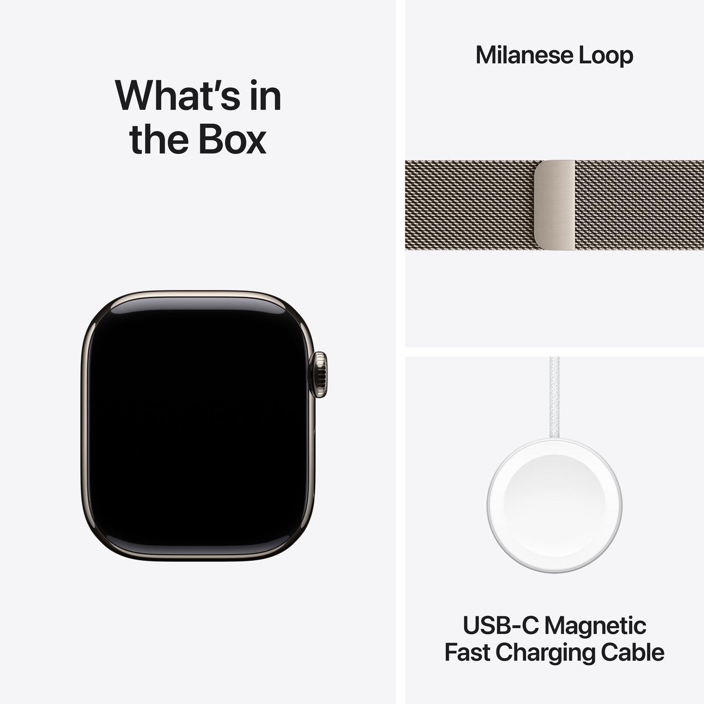 Apple Watch Series 11 Titan 42mm GPS + Cellular Milanaise Armband