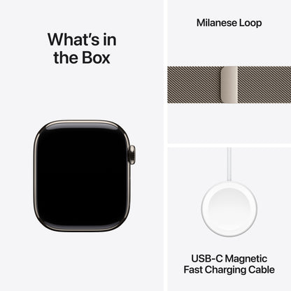 Apple Watch Series 11 Titan 42mm GPS + Cellular Milanaise Armband