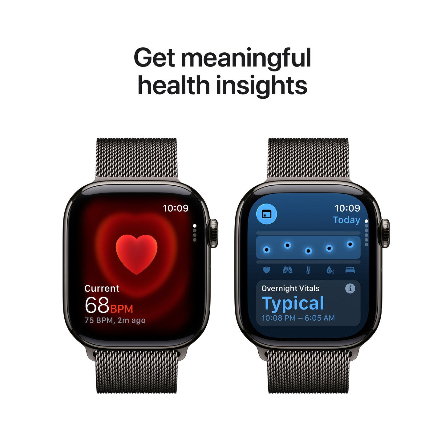 Apple Watch Series 11 Titan 42mm GPS + Cellular Milanaise Armband