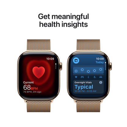 Apple Watch Series 11 Titan 46mm GPS + Cellular Milanaise Armband