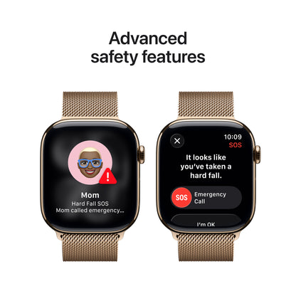 Apple Watch Series 11 Titan 46mm GPS + Cellular Milanaise Armband