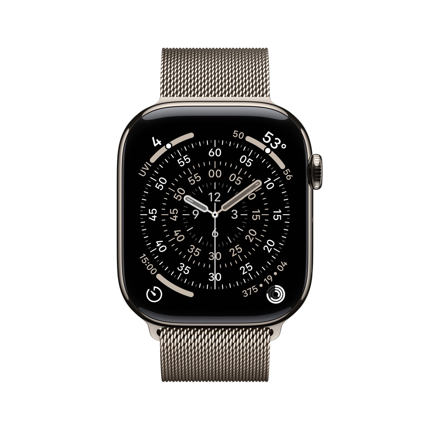 Apple Watch Series 11 Titan 46mm GPS + Cellular Milanaise Armband