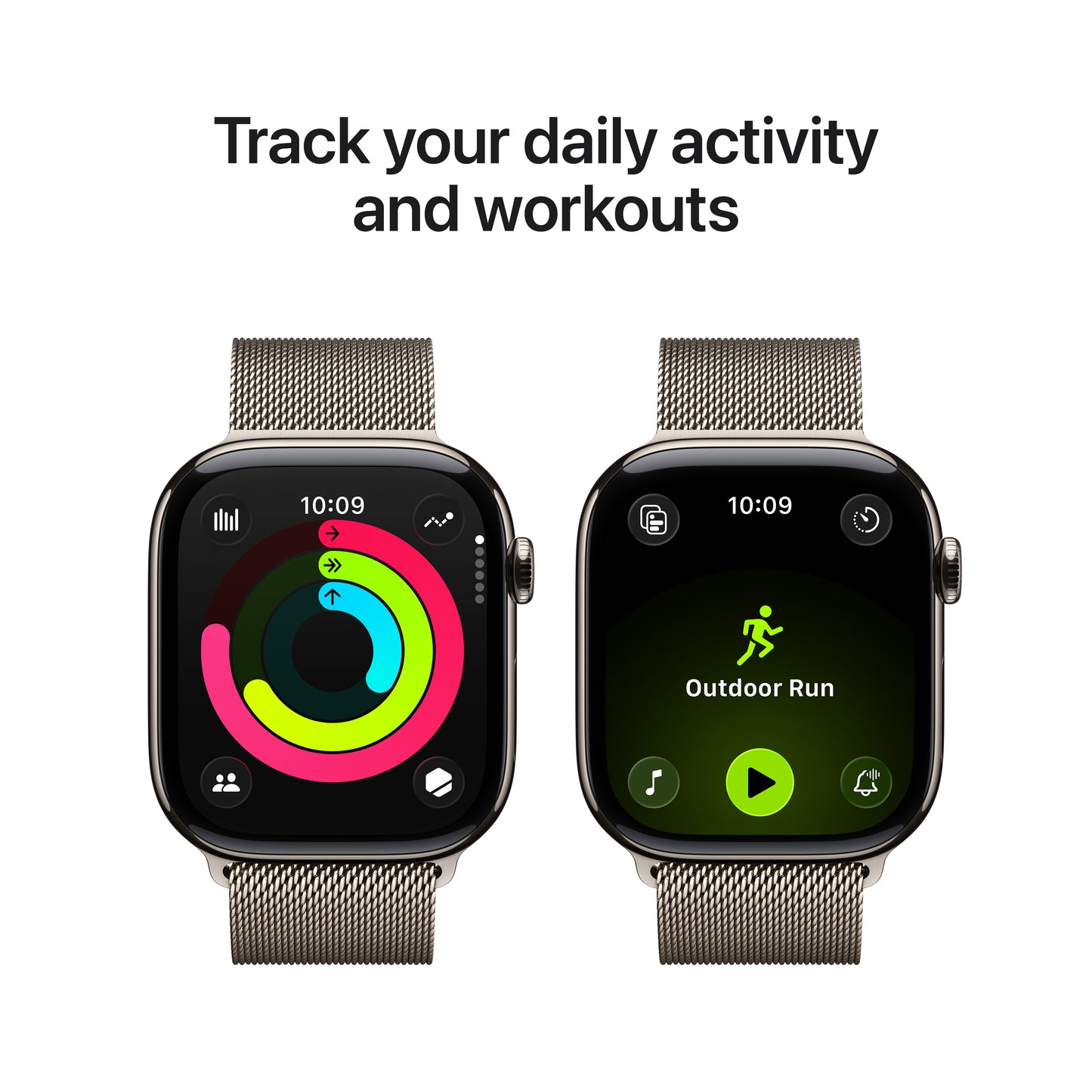 Apple Watch Series 11 Titan 46mm GPS + Cellular Milanaise Armband