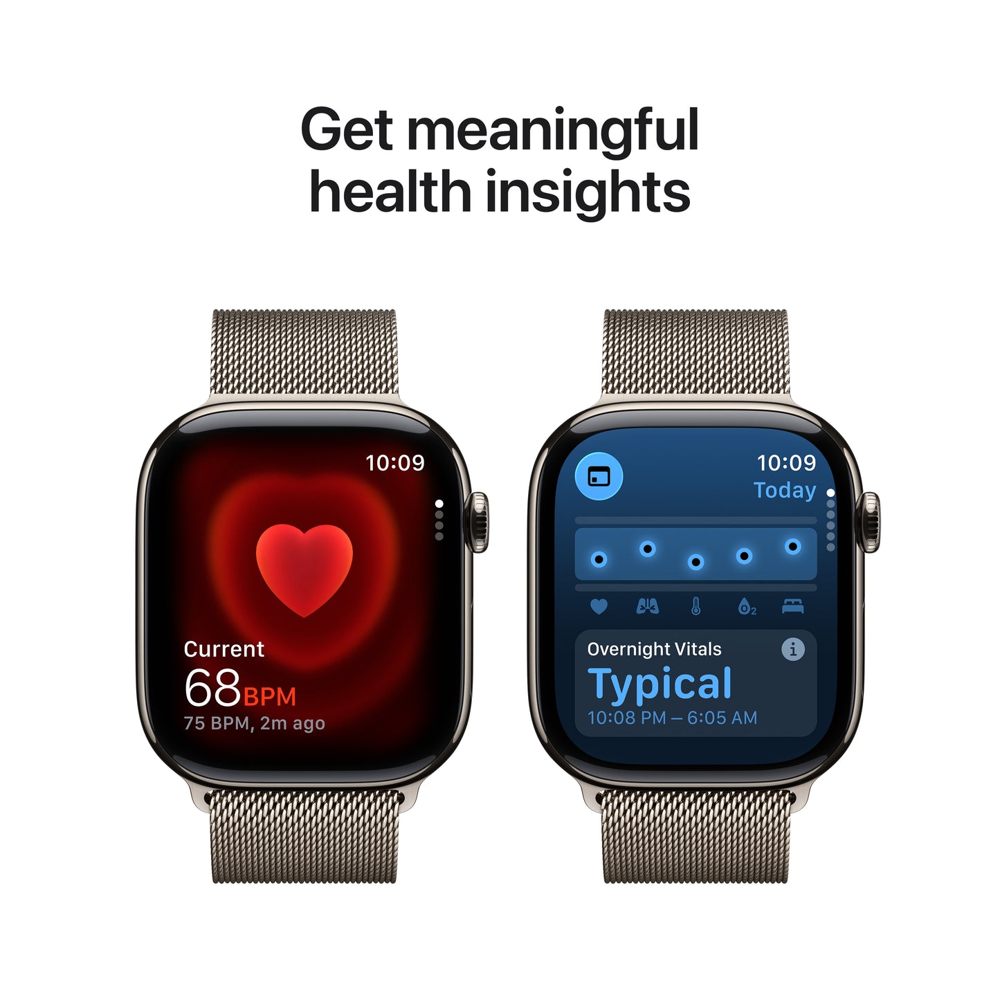 Apple Watch Series 11 Titan 46mm GPS + Cellular Milanaise Armband