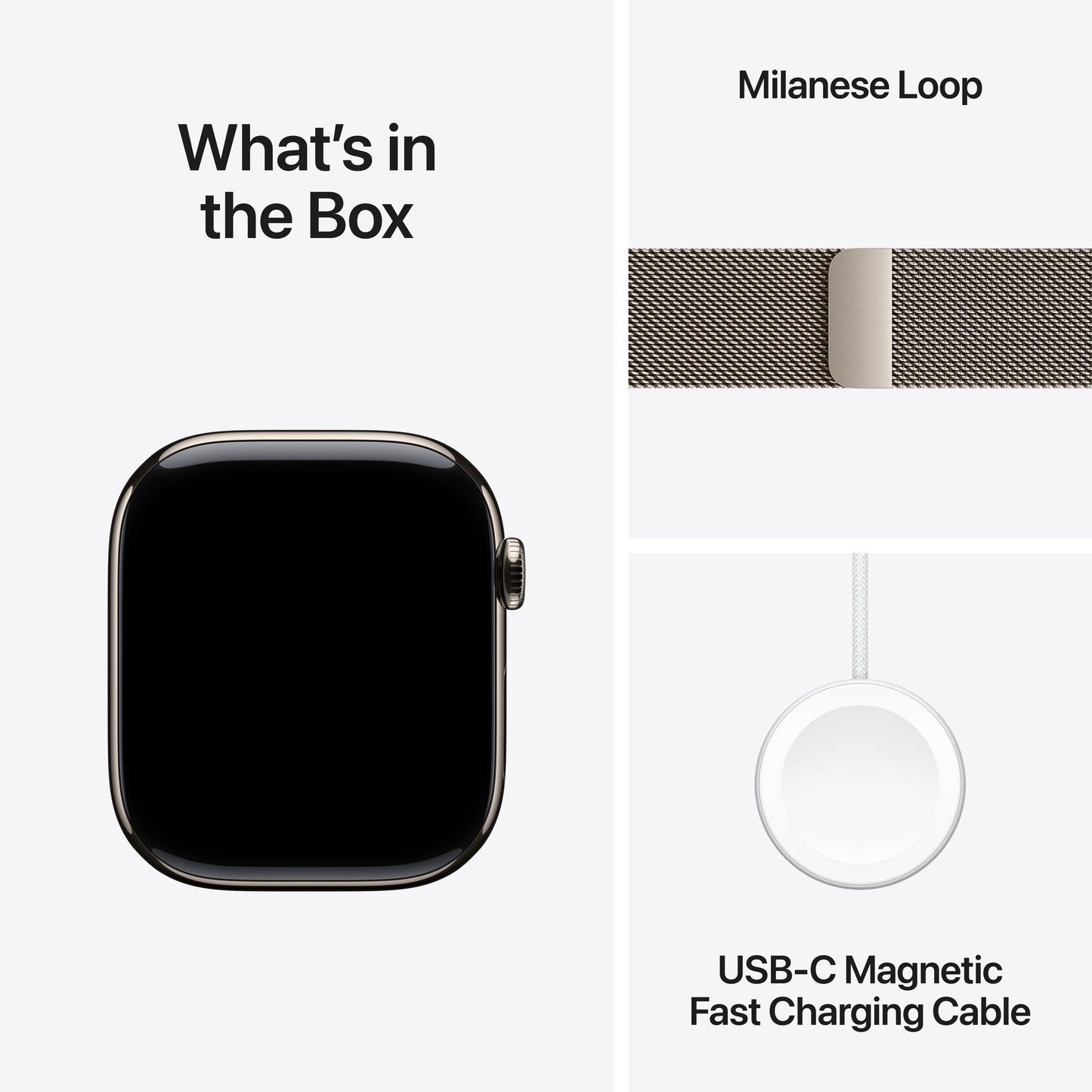 Apple Watch Series 11 Titan 46mm GPS + Cellular Milanaise Armband