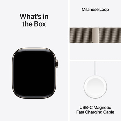Apple Watch Series 11 Titan 46mm GPS + Cellular Milanaise Armband