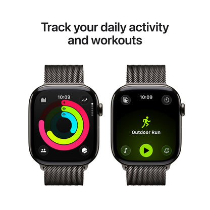 Apple Watch Series 11 Titan 46mm GPS + Cellular Milanaise Armband