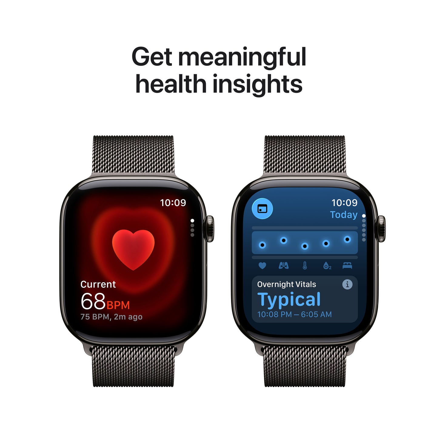 Apple Watch Series 11 Titan 46mm GPS + Cellular Milanaise Armband