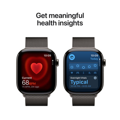 Apple Watch Series 11 Titan 46mm GPS + Cellular Milanaise Armband