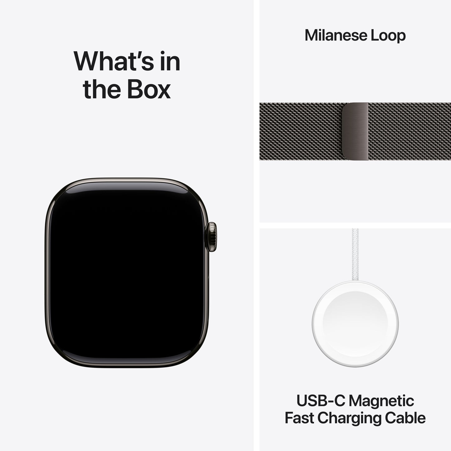 Apple Watch Series 11 Titan 46mm GPS + Cellular Milanaise Armband