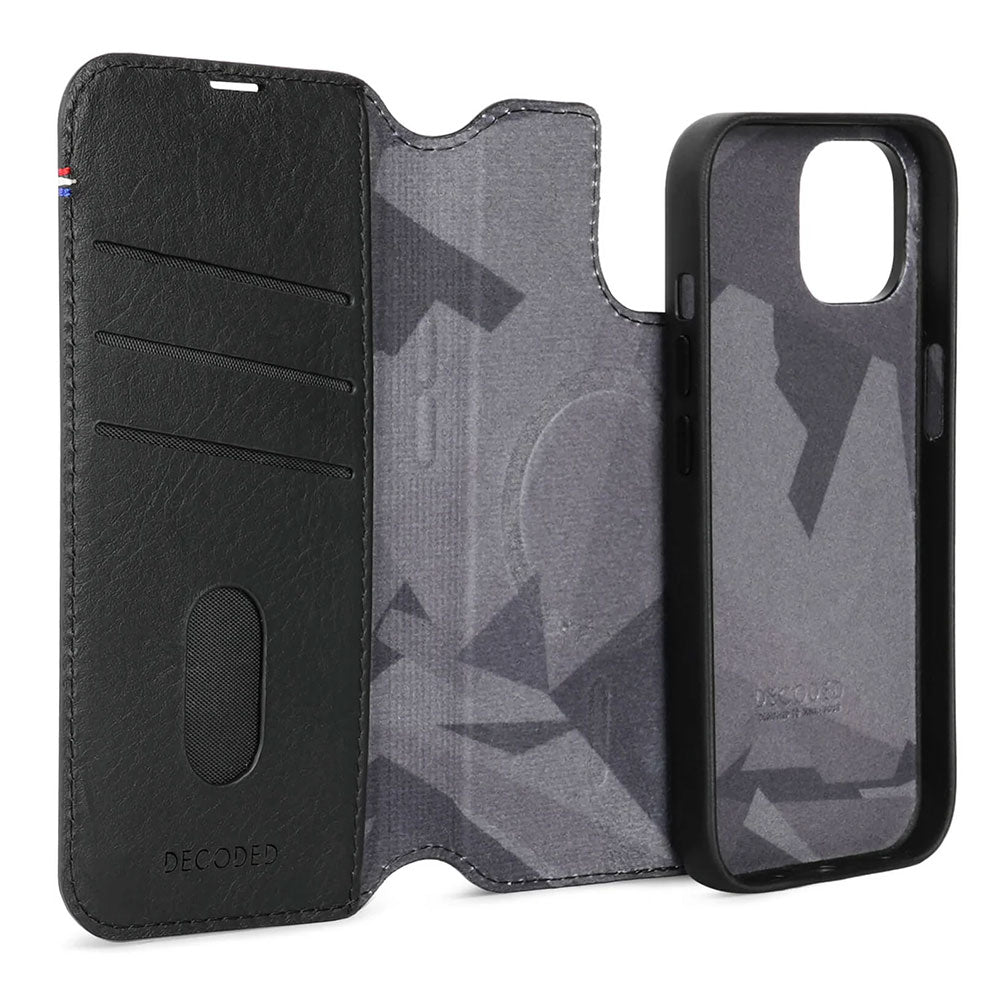 Decoded Leather Detachable Wallet Case iPhone 15 Plus