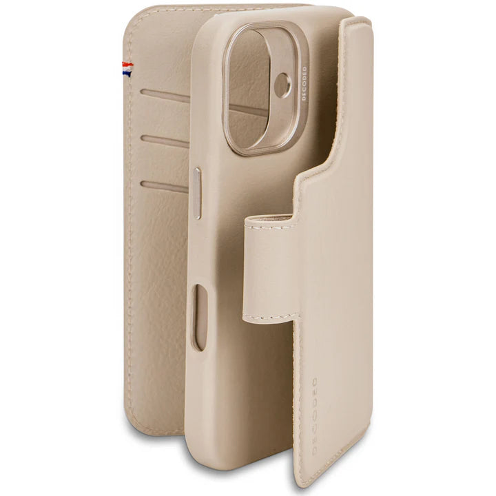 Decoded Leather Detachable Wallet Case iPhone 16