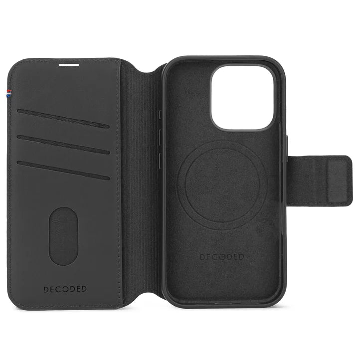 Decoded Leather Detachable Wallet Case iPhone 16 Pro
