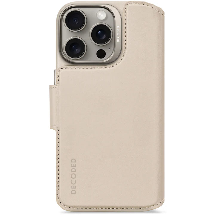 Decoded Leather Detachable Wallet Case iPhone 16 Pro