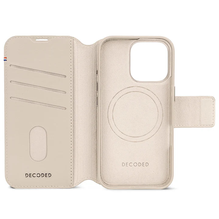 Decoded Leather Detachable Wallet Case iPhone 16 Pro