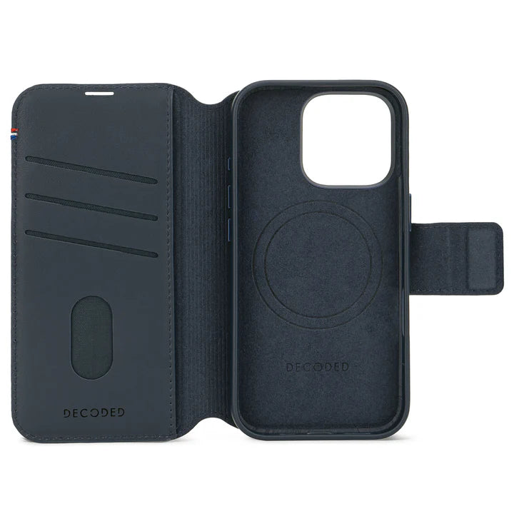 Decoded Leather Detachable Wallet Case iPhone 16 Pro
