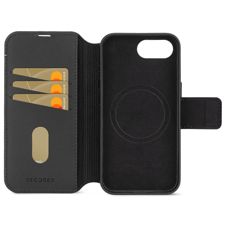Decoded Leather Detachable Wallet Case iPhone 17e/16e