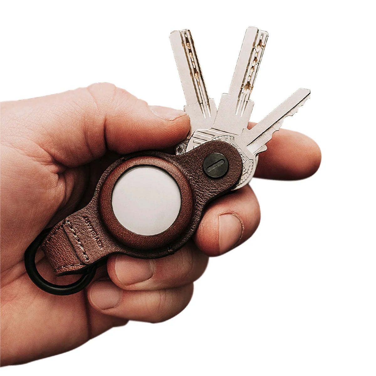KeySmart Air Flex Schlüsselhalter für Apple AirTag Braun