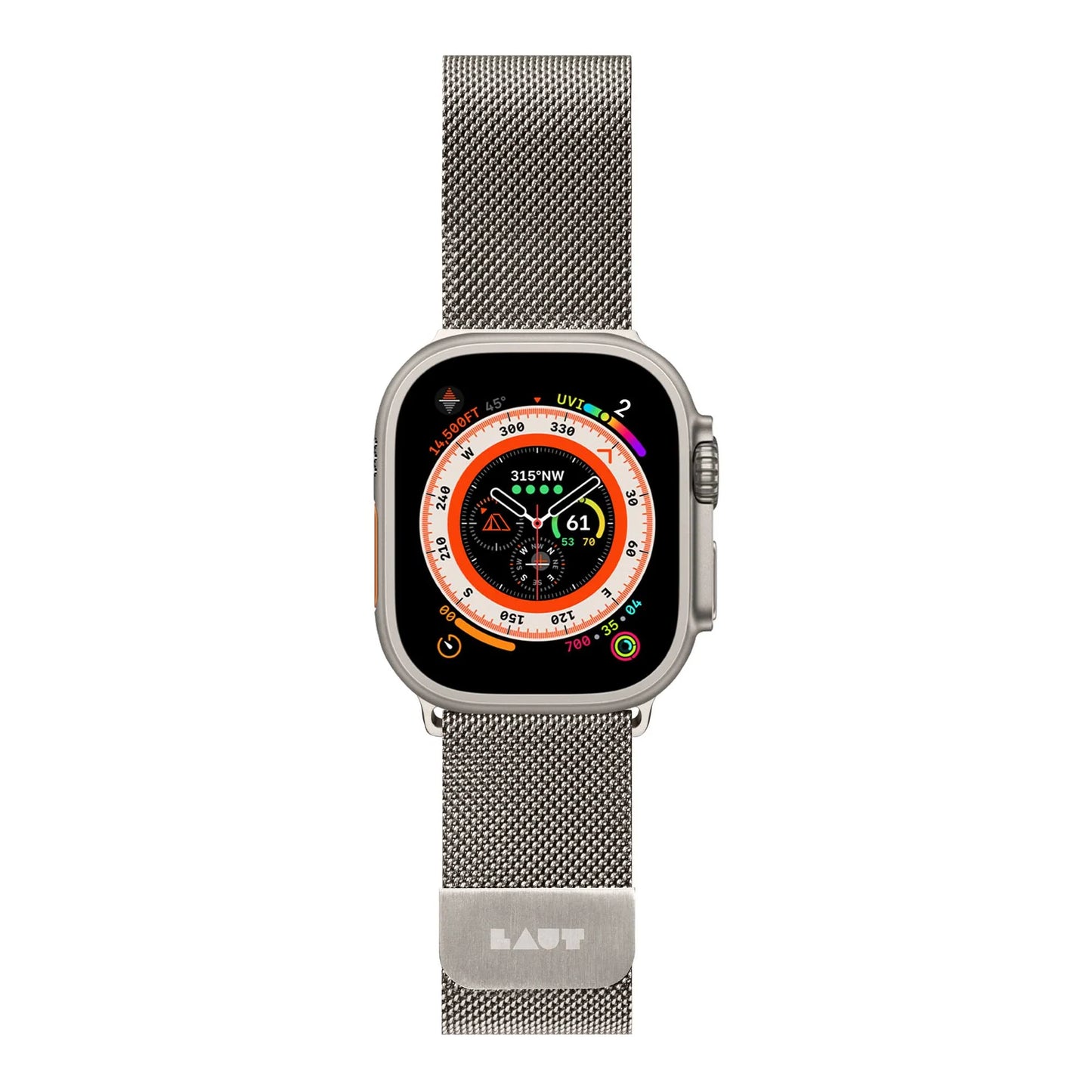 LAUT Ultra Loop Armband für Apple Watch Ultra (49mm) - Titanium