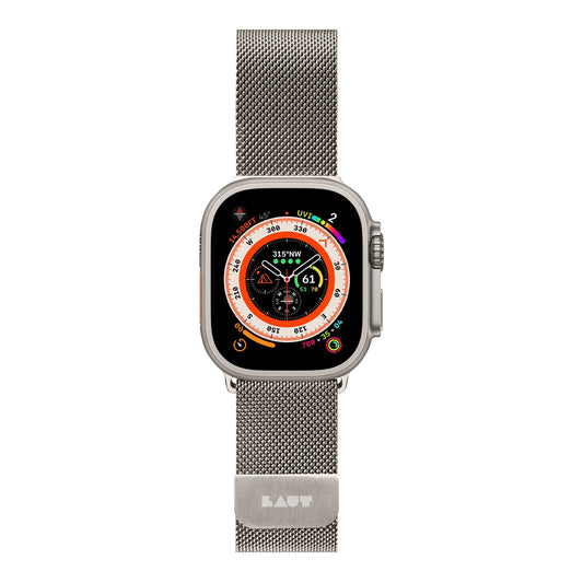 LAUT Ultra Loop Armband für Apple Watch Ultra (49mm) - Titanium