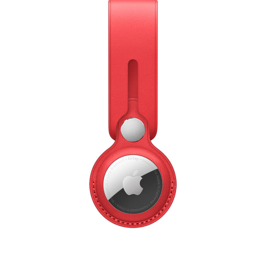 Apple AirTag Anhänger aus Leder, Rot (PRODUCT) RED