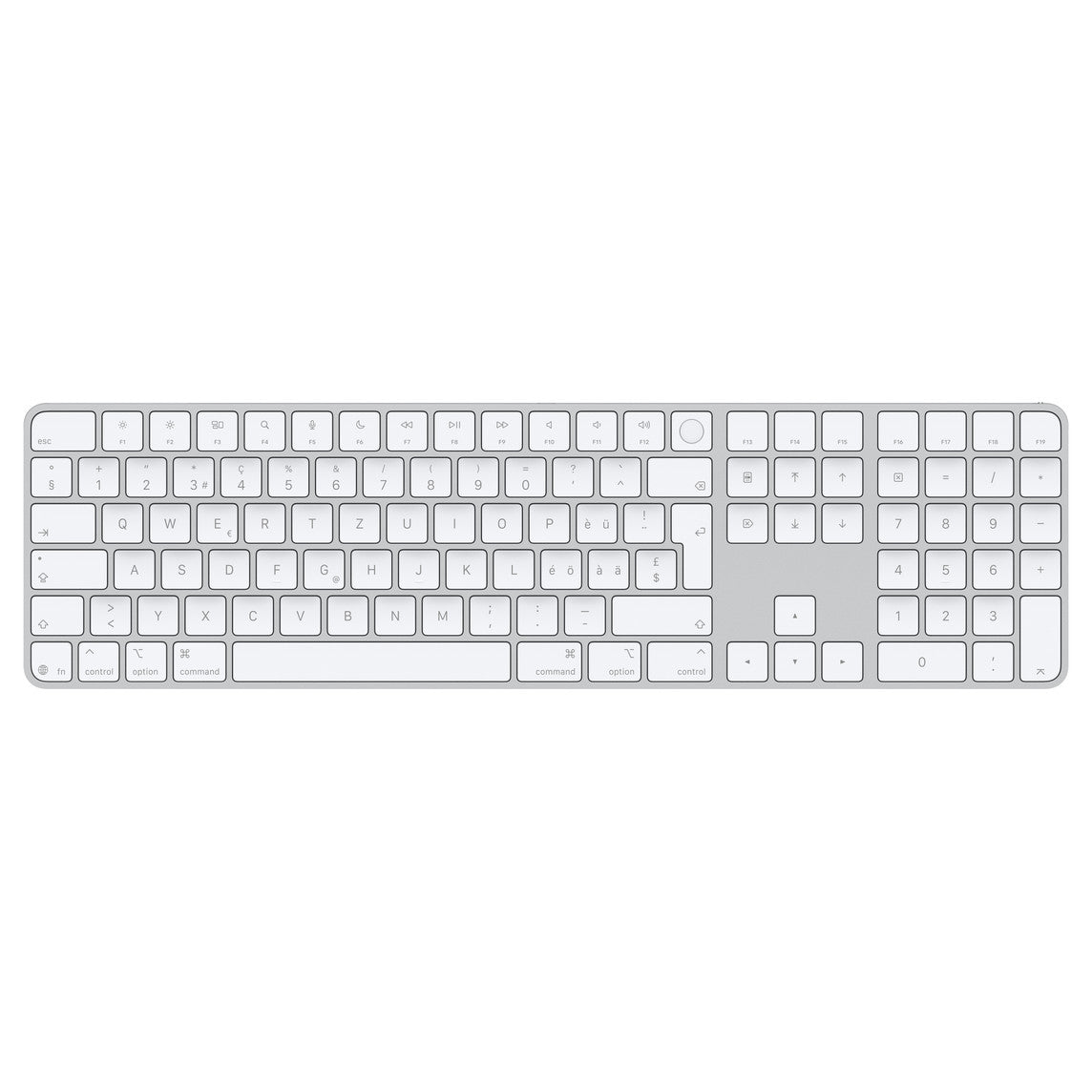 Magic Keyboard Touch ID Ziffernblock Weisse Tasten