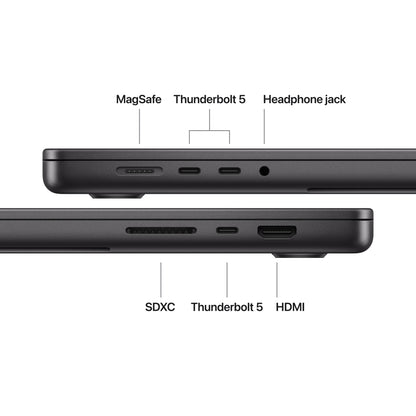 MacBook Pro 16,2" M5 Max 18-Core, 36 GB, 2 TB, 32-Core Grafik, Standardglas