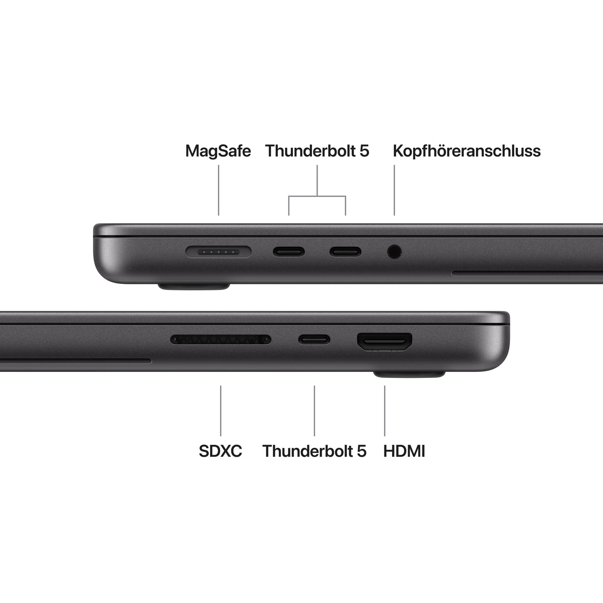 Apple MacBook Pro 16,2" PROLED XDR M5 Pro 18-Core, 24 GB, 1 TB, 20-Core Grafik, Standardglas