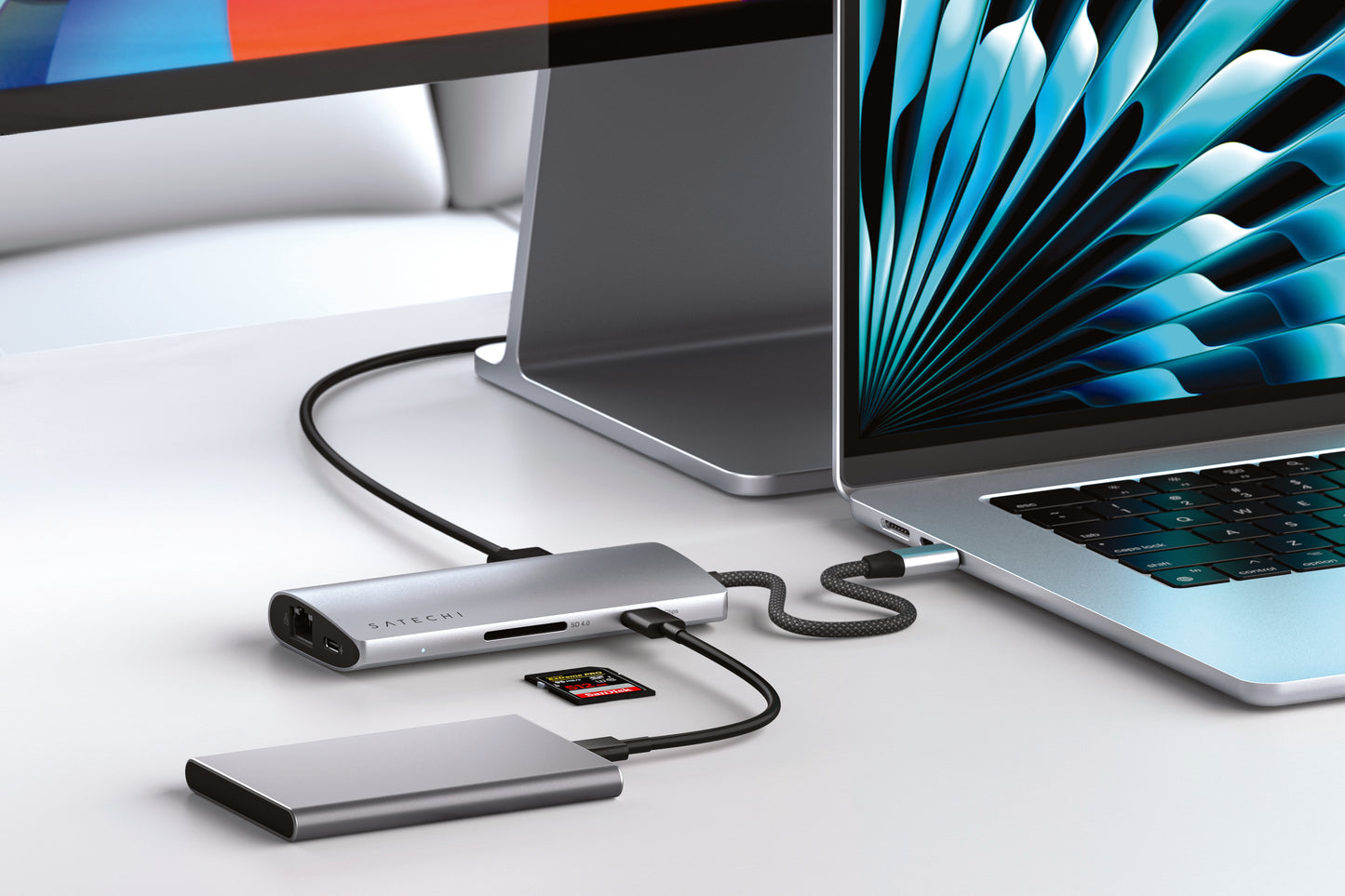 Satechi USB-C Multiport 8k mit Ethernet