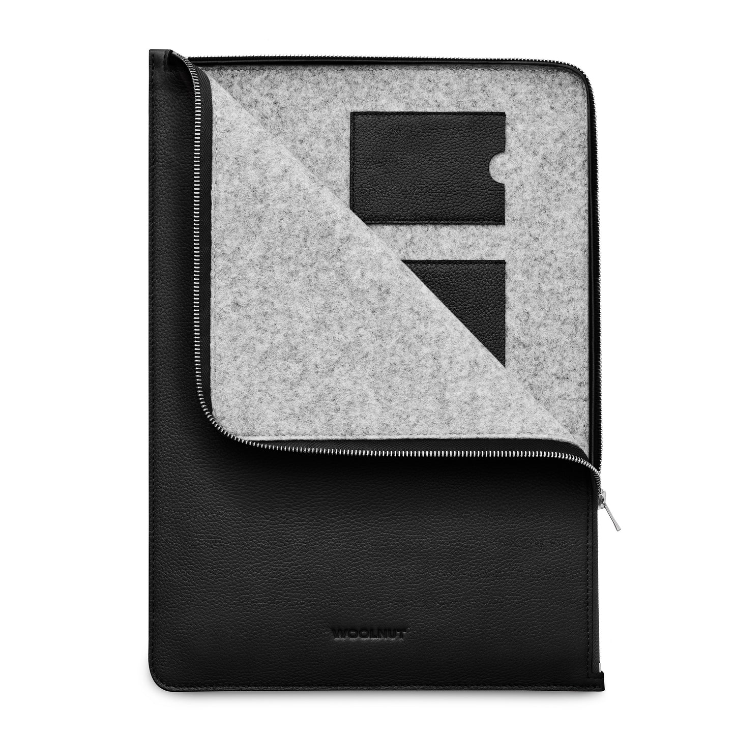 Woolnut Leather Folio für MacBook Pro 16" - Schwarz