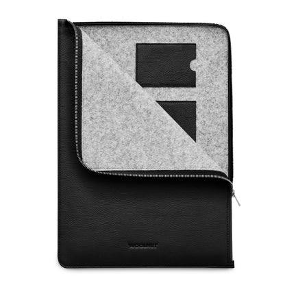 Woolnut Leather Folio für MacBook Pro 16" - Schwarz