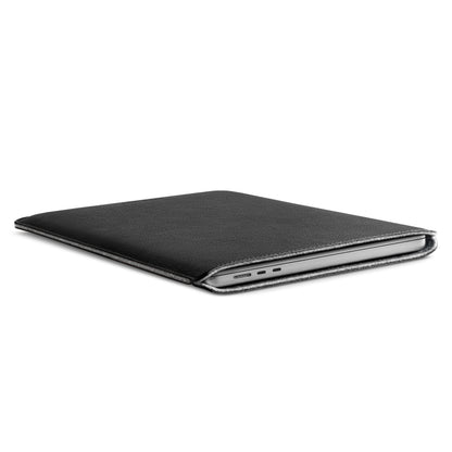 Woolnut Leather Sleeve für MacBook Pro/Air 13" - Schwarz