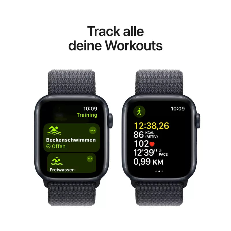 Apple Watch SE 2 44mm Midnight Aluminium GPS+Cellular Sport Loop