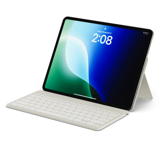 Satechi OnTheGo Multisync iPad Tastatur mit Ständer - Sand